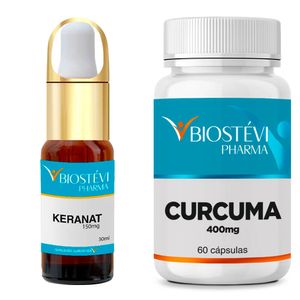 Kit Keranat 150mg 30 mL + Curcúma 400mg 60 Cápsulas