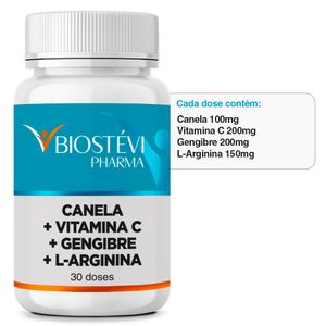 Composto Antigripal | Canela + Vitamina C + Gengibre + Associações 30 Doses