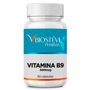 Ácido Fólico (Vitamina B9) 400mcg 60 Cápsulas