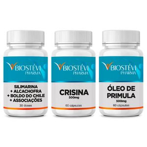 (Kit TPC) Protetor Hepático + Crisina + Oléo de Primula