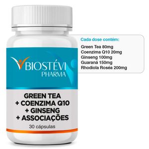 Bio Energy Green Tea + Coenzima Q10 + Ginseng 30 cápsulas