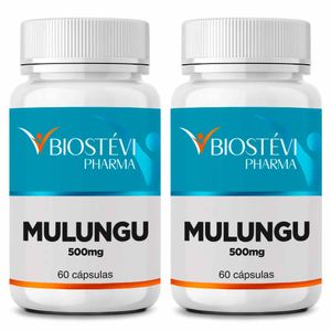 Kit 2 potes mulungu 500mg 60 cápsulas