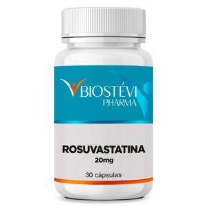 Rosuvastatina 20mg 30 Cápsulas - Redutor de Colesterol
