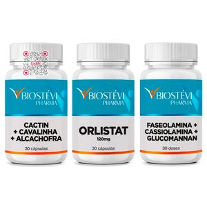 Kit bioblock + xô inchaço + orlistatte