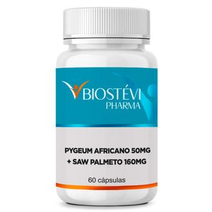 Pygeum Africano - 50mg + Saw Palmeto 160mg 60 Cápsulas