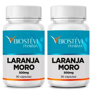 Kit 2 potes Laranja Moro 500mg 90 cápsulas
