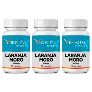 Kit 3 potes Laranja Moro 500mg 90 cápsulas