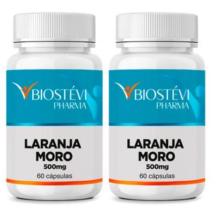 Kit 2 potes Laranja Moro 500mg 60 cápsulas