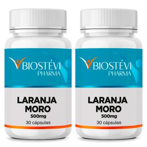 Kit 2 potes laranja moro 500mg 30 cápsulas