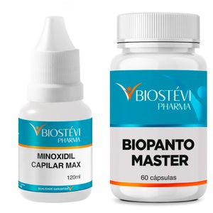 Kit Minoxidil Capilar Max Premium com Biopanto Master