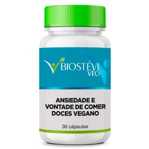Ansiedade e Vontade de Comer Doces Vegano 30 Cápsulas