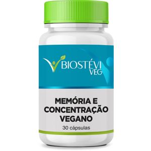 Memória e Concentração Vegano 30 Cápsulas