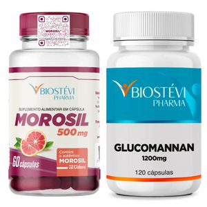 Kit glucomannan com morosil