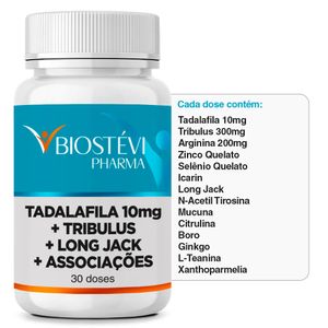 Tadalafila + Tribulus + Long Jack + Associações (Turbinado) - 30 doses