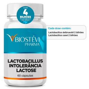 Lactobacillus para Intolerância a Lactose  60 Cápsulas