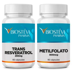 Kit trans resveratrol + metilfolato