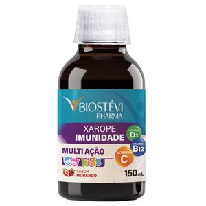 Xarope Imunidade Infantil 150ml | Vitamina D3 35mcg + Vitamina B12 1,5mcg + Vitamina C 400mg