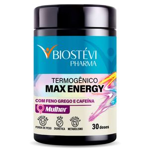 Termogênico Max Energy Feminino com Feno Grego e Cafeína 30 Doses