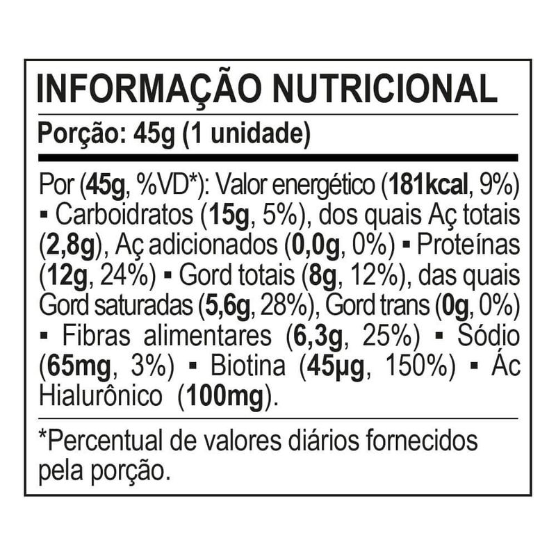 Barra-de-Proteina---Acido-Hialuronico-e-Biotina---Sabor-Morango---Tabela