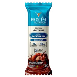 Protein Health Bar com Coenzima Q10 (Sabor Avelã) 45g Nutrition - Barrinha de Proteína Premium