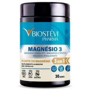 Magnésio 3 | Dimalato + Citrato + Bisglicinato 30 Doses - Nutrition