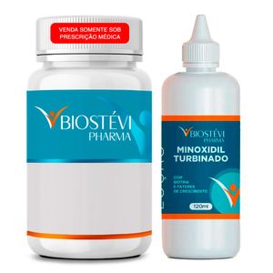 Kit | Tadalafila com Arginina + Minoxidil Turbinado com Biotina e Fatores de Crescimento