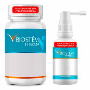 Kit Tadalafila com Arginina 60 Cápsulas e Spray Sublingual com Tadalafila + Associações 15 ml