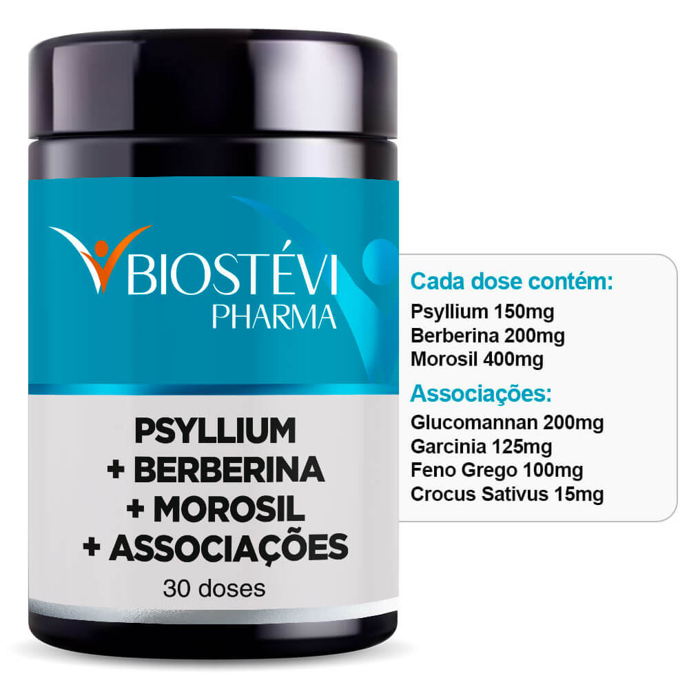 Encontraproduto.com.br - Ozembio Turbo - Estimulante de GLP-1 | Psyllium + Berberina + Morosil + Associações 30 Doses
