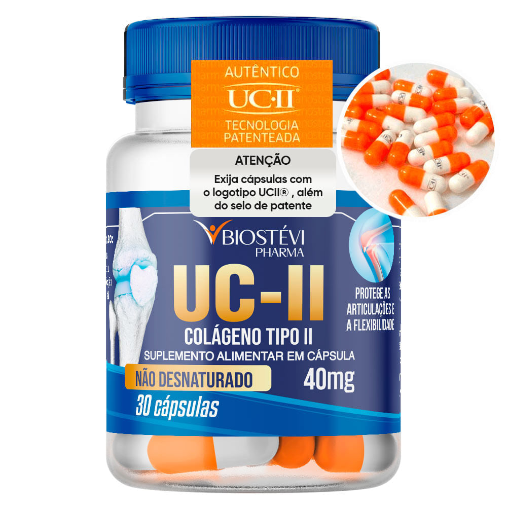 Encontraproduto.com.br - UC II 40mg 30 Cápsulas - Com Selo de Autenticidade