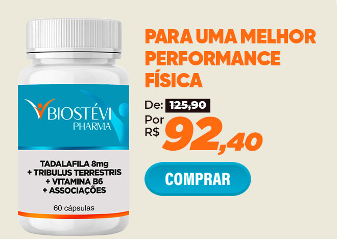 Composto Testosterona Endógena com Tadalafila 8mg