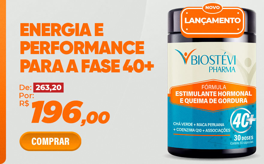 Fórmula Estimulante Hormonal e Queima de Gordura 40+