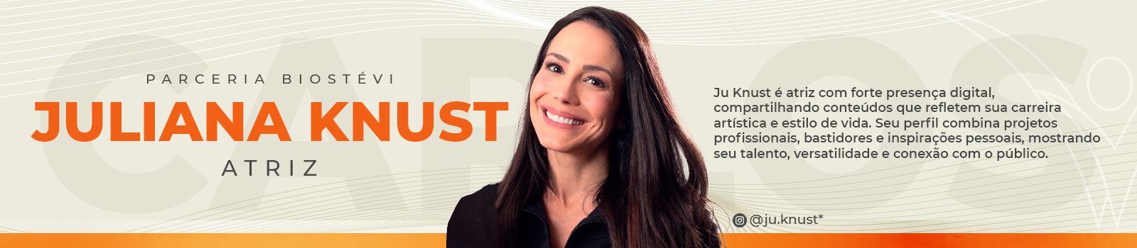 Juliana Knust embaixadora da Biostévi
