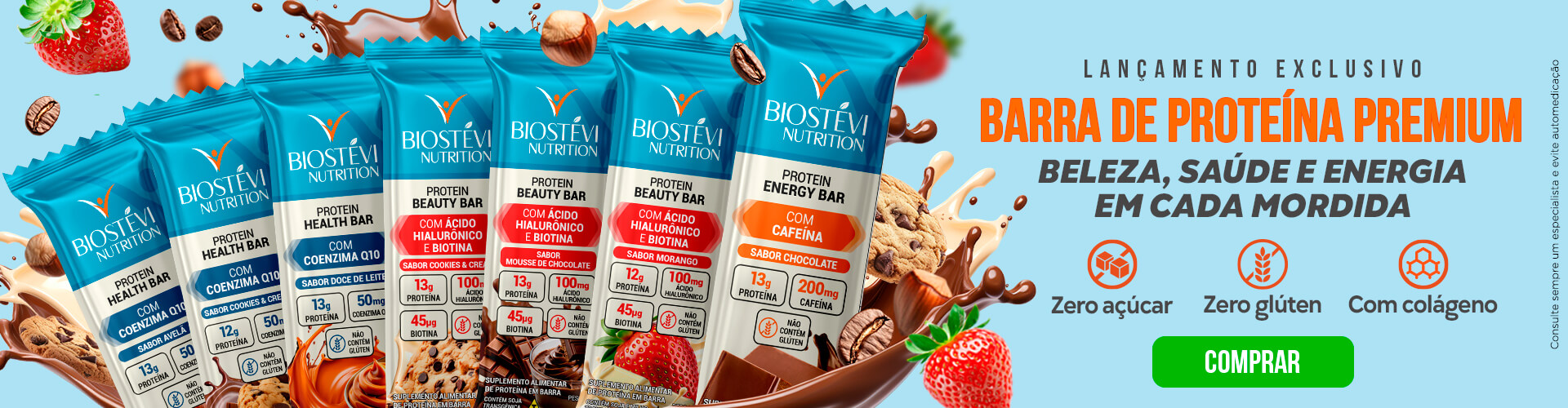 Lançamento - Barra de Proteína Premium
