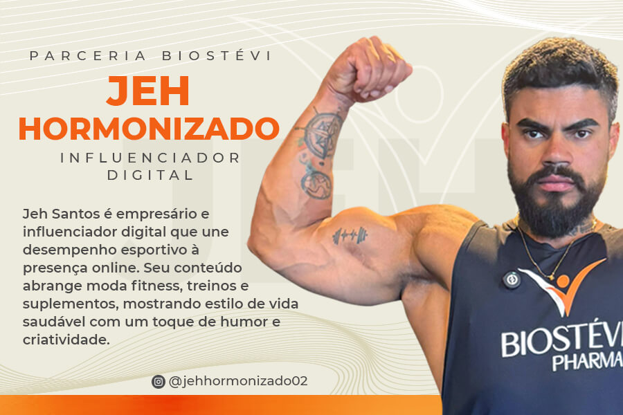 Jeh Hormonizado influenciador fitness Biostévi Pharma
