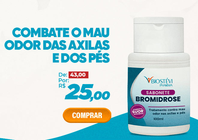 Sabonete para tratamento de odor nas axilas e pés