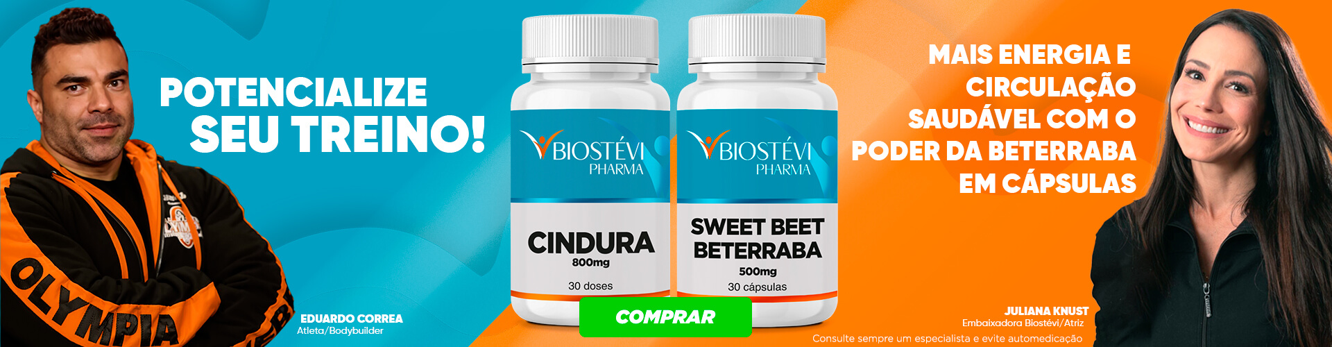 Cindura Fisiculturista Eduardo Correa e Sweet Beet Beterraba Atriz Juliana Knust 