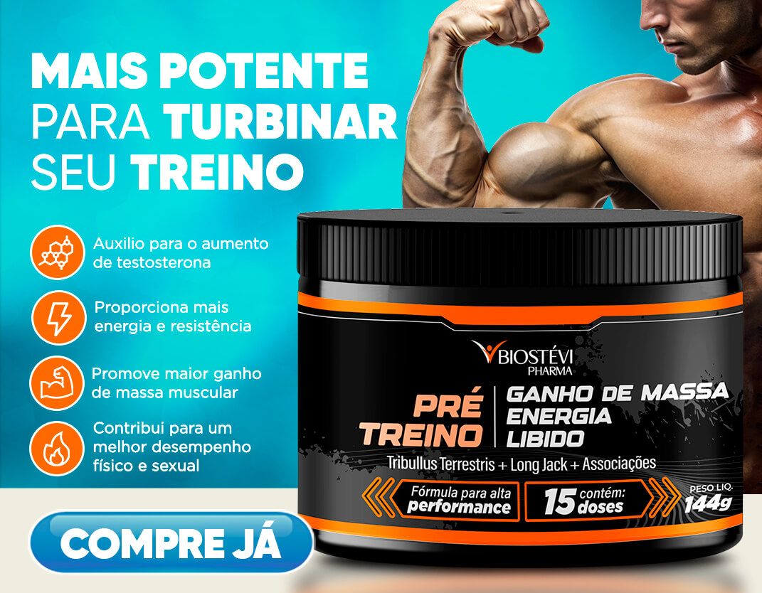 Pré-Treino para Ganho de Massa, Energia e Libido 144g