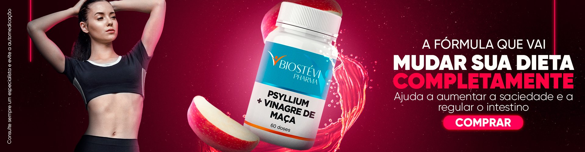 Psyllium + Vinagre de Maça