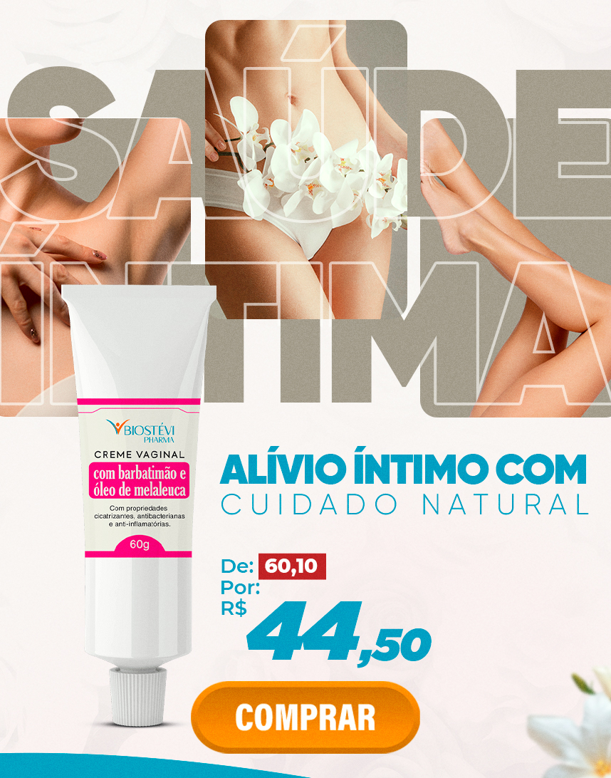 Creme Vaginal com Barbatimão e Melaleuca